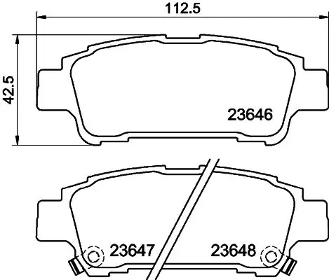 Handler.Part Brake pad set, disc brake MINTEX MDB2115 1