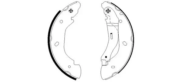 Handler.Part Brake shoe set MINTEX MFR483 1