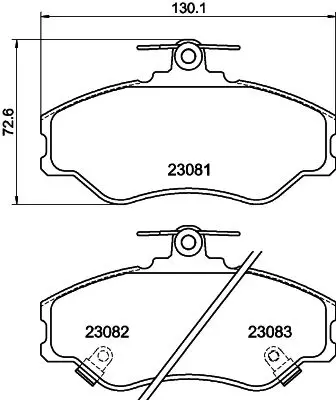 Handler.Part Brake pad set, disc brake MINTEX MDB1762 1