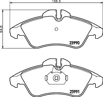 Handler.Part Brake pad set, disc brake MINTEX MDB1171 1