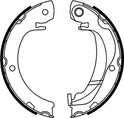 Handler.Part Brake shoe set, parking brake MINTEX MFR711 1