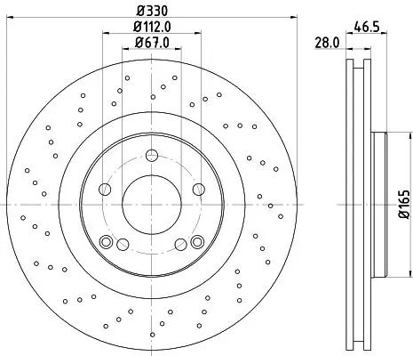 Handler.Part Brake disc MINTEX MDC2301 1