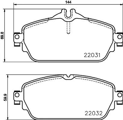 Handler.Part Brake pad set, disc brake MINTEX MDB3706 1