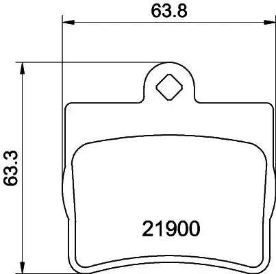 Handler.Part Brake pad set, disc brake MINTEX MDB1858 1