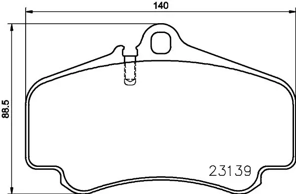 Handler.Part Brake pad set, disc brake MINTEX MDB2039 1