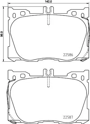 Handler.Part Brake pad set, disc brake MINTEX MDB3892 1