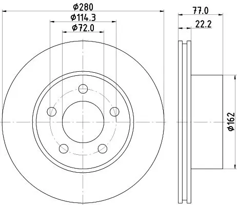 Handler.Part Brake disc MINTEX MDC2100 1