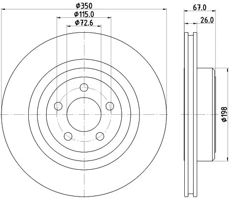 Handler.Part Brake disc MINTEX MDC2320 1