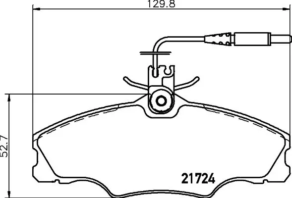 Handler.Part Brake pad set, disc brake MINTEX MDB1731 1