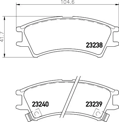 Handler.Part Brake pad set, disc brake MINTEX MDB1938 1