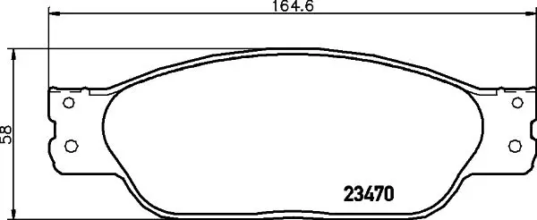 Handler.Part Brake pad set, disc brake MINTEX MDB2670 1