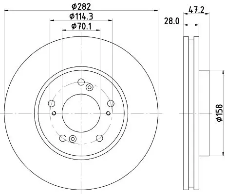 Handler.Part Brake disc MINTEX MDC1002 1