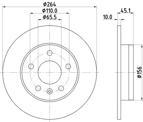 Handler.Part Brake disc MINTEX MDC2699 1