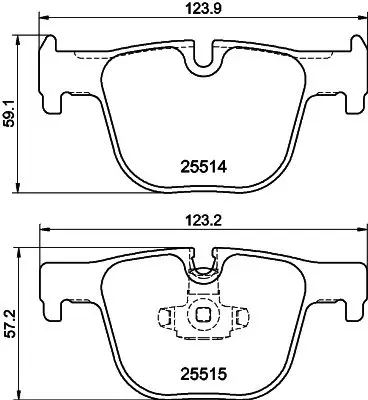 Handler.Part Brake pad set, disc brake MINTEX MDB3258 1