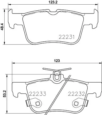 Handler.Part Brake pad set, disc brake MINTEX MDB3799 1