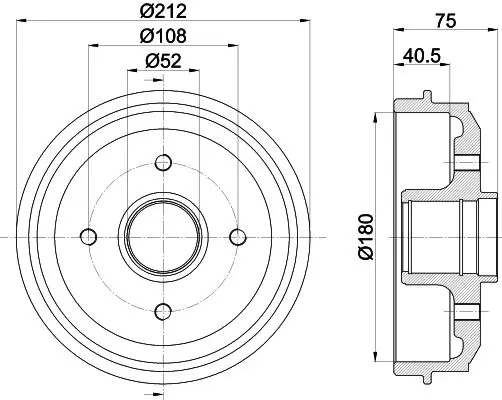 Handler.Part Brake drum MINTEX MBD227 1