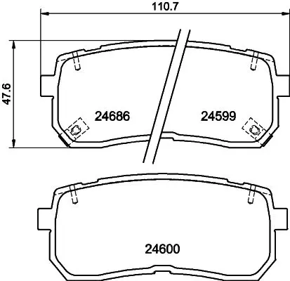 Handler.Part Brake pad set, disc brake MINTEX MDB2922 1