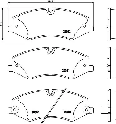 Handler.Part Brake pad set, disc brake MINTEX MDB3124 1