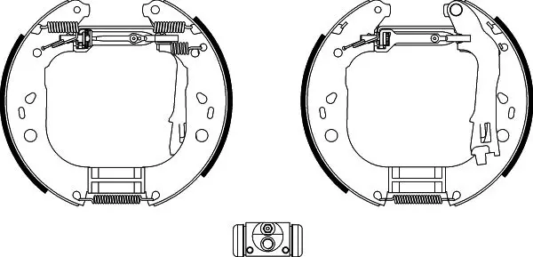 Handler.Part Brake shoe set MINTEX MSP307 1