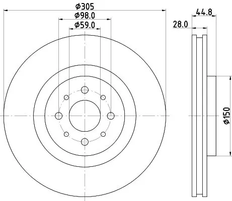 Handler.Part Brake disc MINTEX MDC2236 1