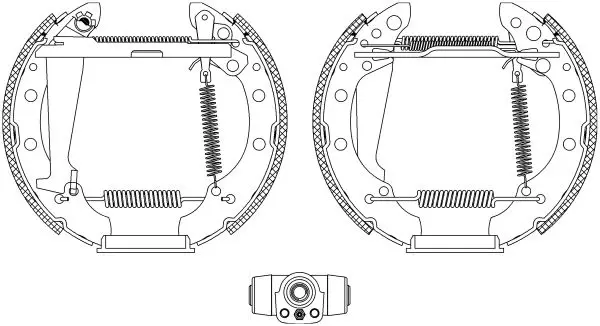 Handler.Part Brake shoe set MINTEX MSP106 1