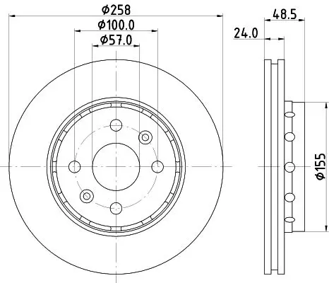 Handler.Part Brake disc MINTEX MDC1799 1