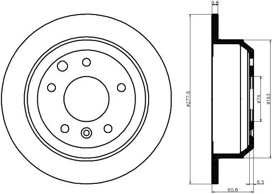 Handler.Part Brake disc MINTEX MDC447 1