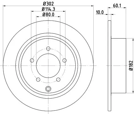 Handler.Part Brake disc MINTEX MDC2524 1