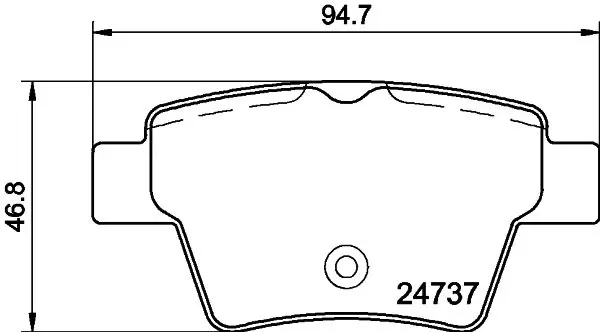 Handler.Part Brake pad set, disc brake MINTEX MDB2951 1