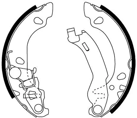 Handler.Part Brake shoe set MINTEX MFR545 1