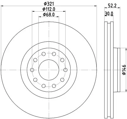 Handler.Part Brake disc MINTEX MDC2282 1