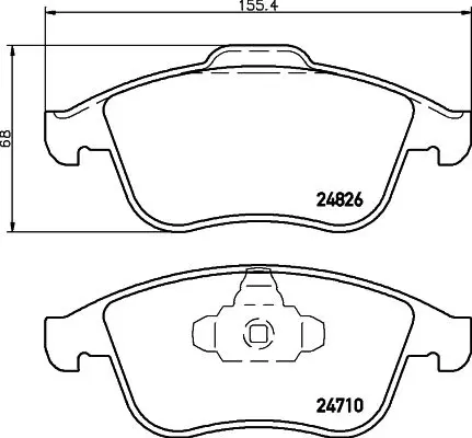 Handler.Part Brake pad set, disc brake MINTEX MDB3068 1