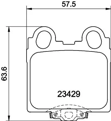 Handler.Part Brake pad set, disc brake MINTEX MDB2008 1