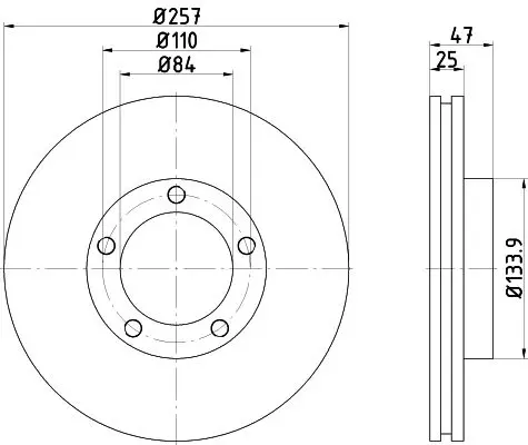 Handler.Part Brake disc MINTEX MDC976 1