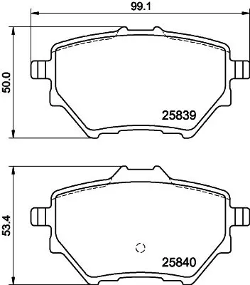 Handler.Part Brake pad set, disc brake MINTEX MDB3401 1