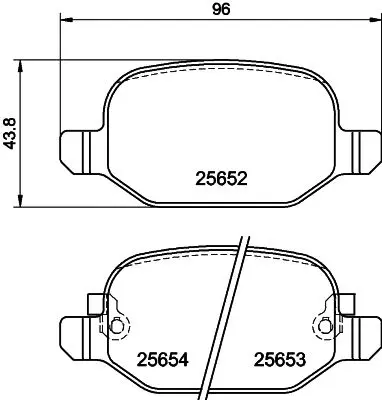 Handler.Part Brake pad set, disc brake MINTEX MDB3331 1