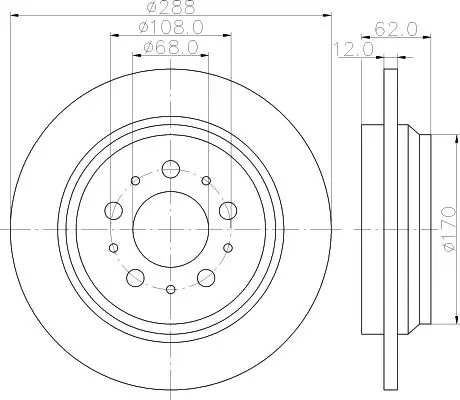 Handler.Part Brake disc MINTEX MDC1995 1