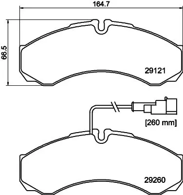 Handler.Part Brake pad set, disc brake MINTEX MDB3061 1