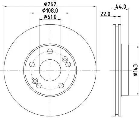 Handler.Part Brake disc MINTEX MDC763 1