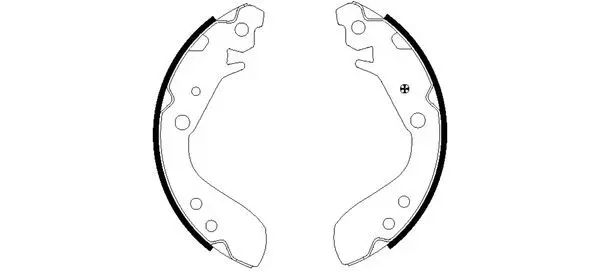 Handler.Part Brake shoe set MINTEX MFR566 1