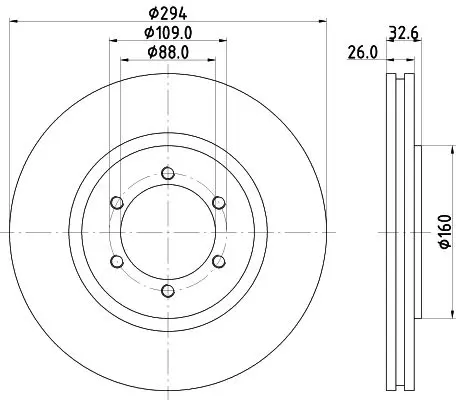 Handler.Part Brake disc MINTEX MDC1899 1