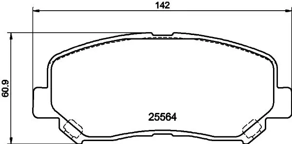 Handler.Part Brake pad set, disc brake MINTEX MDB3788 1