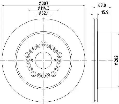 Handler.Part Brake disc MINTEX MDC906 1