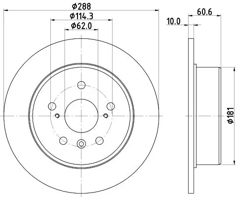 Handler.Part Brake disc MINTEX MDC1892 1