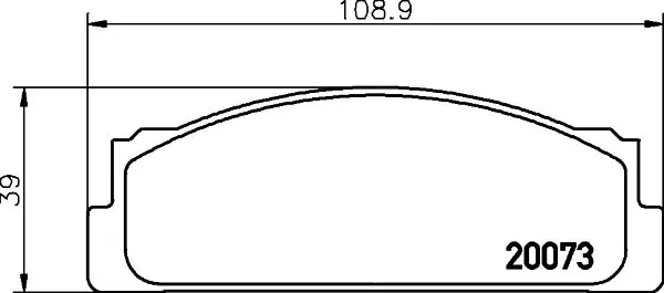 Handler.Part Brake pad set, disc brake MINTEX MDB1013 1