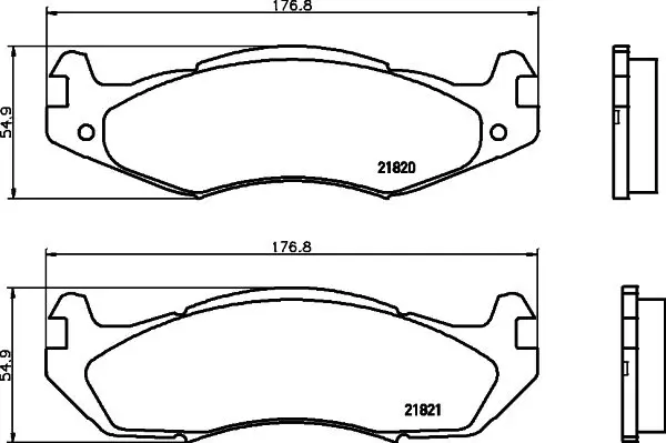 Handler.Part Brake pad set, disc brake MINTEX MDB1523 1