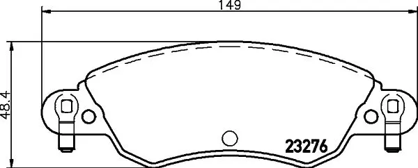 Handler.Part Brake pad set, disc brake MINTEX MDB2189 1