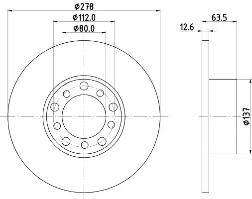 Handler.Part Brake disc MINTEX MDC160 1