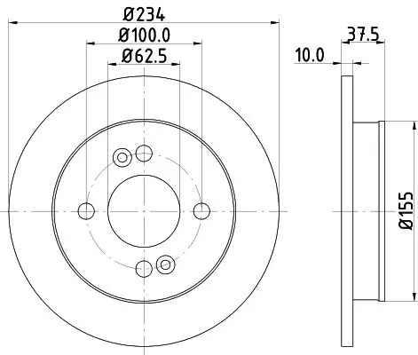 Handler.Part Brake disc MINTEX MDC1726 1