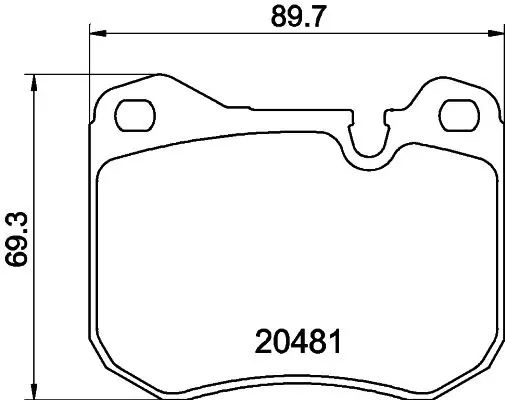 Handler.Part Brake pad set, disc brake MINTEX MDB1132 1